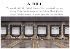 empty docks and text from anti-fraud bill