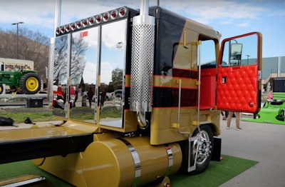 Headache rack on Adam Johnson's 1980 Kenworth K100