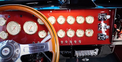 Interior of Andrew Pagels' 1972 Peterbilt 359