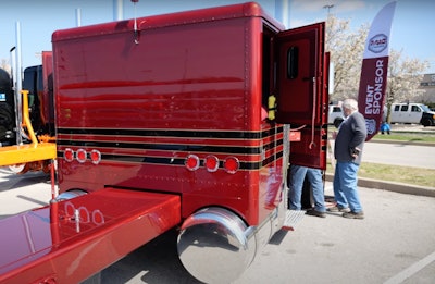 Double Eagle sleeper on Andrew Pagels' 1972 Peterbilt 359