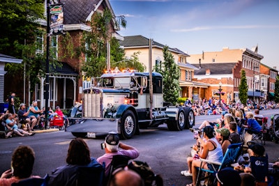 More than 62 trucks, including this 1946 model, participated the now-annual tradition of Kenworth's truck parade in Chillicothe, Ohio, home of its major manufacturing facility.