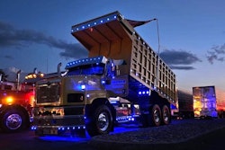 Chris Helton 2005 International PayStar lights at night