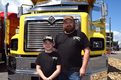 Chris Helton and son, Landon