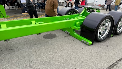 Rear frame of Dickerson Custom Trucks' 1996 Peterbilt 379