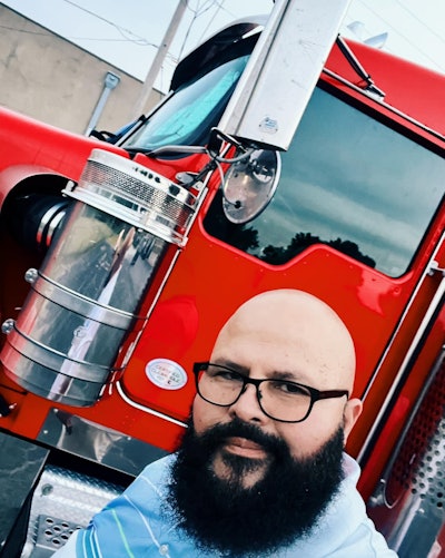 Ivar Marroquin and his Kenworth W900