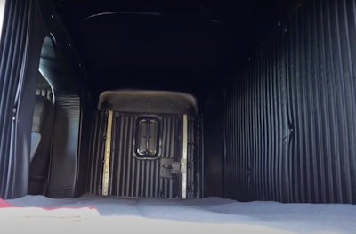 Page Transportation's 1983 Kenworth W900 sleeper interior