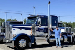 Mike Lowrie takes delivery of 1,000th Peterbilt 589