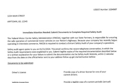 WSTA's mockup of the scam email