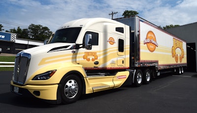 2021 Kenworth T680 -- Roll on II North American tour truck and Great Dane trailer