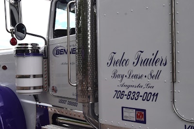 Trelco Trailers on the sleeper of Cadle's 2024 389