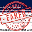 Fake USDOT letterhead/email head
