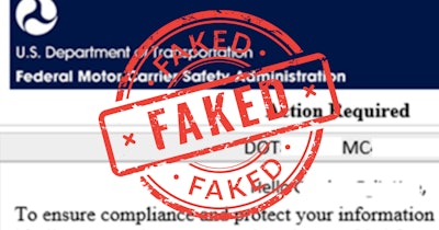 Fake USDOT letterhead/email head