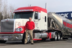 Mike Nichols with his 2020 Freightliner Coronado