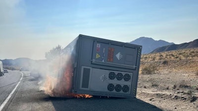 Battery Truck Fire