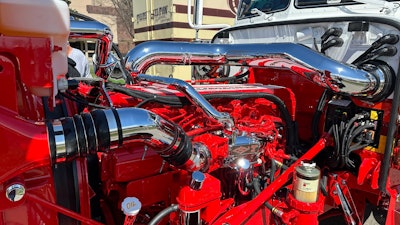 565-hp Cummins X15 and 18-speed fully painted and chromed