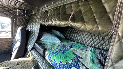 Sleeper interior of Don Emmons' 1979 Freightliner