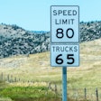 Split speed limit sign