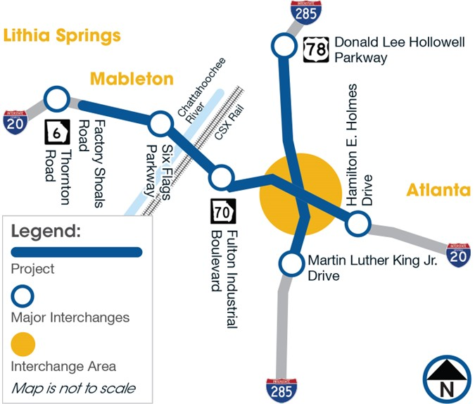 I-285/I-20 west interchange