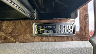 Russell Cummings' Peterbilt 589 Legendary Package badge