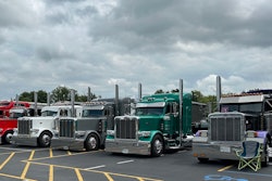Waupun Truck-N-Show trucks lined up
