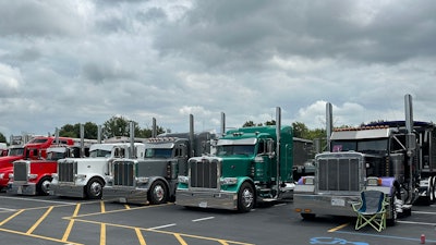 Waupun Truck-N-Show trucks lined up