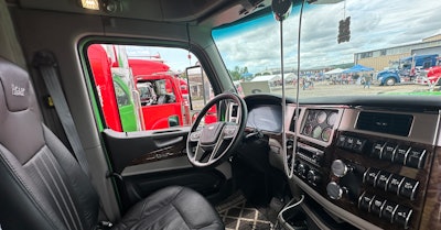 Interior of Russell Cummings 2025 Peterbilt 589