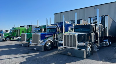 Paul Rissler Transportation trucks at Dutchland dock