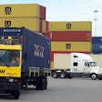 Trucks at the Port of Oakland