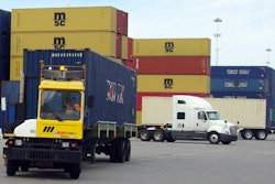 Trucks at the Port of Oakland