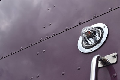 Purple Effect paint on the back of the sleeper