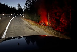 Tesla Semi truck fire