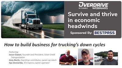 Thrive in economic headwinds, cover slide