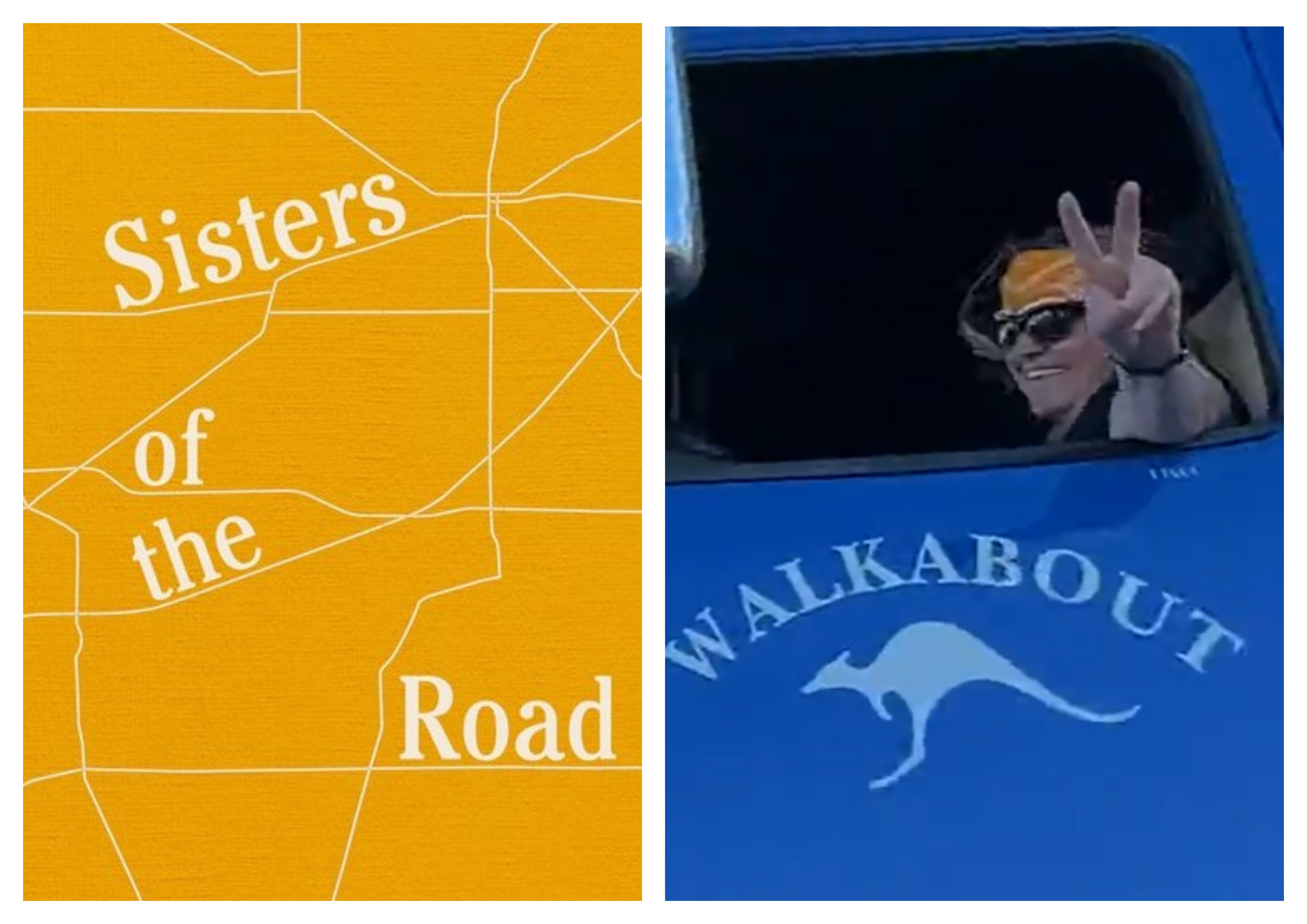 Sisters of the Road book with Debbie Desiderato in-cab