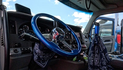 Interior of Tyler Pyke's 2016 Kenworth T880