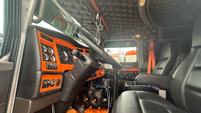 Interior of Dabney Trucking's 2025 Kenworth W900L