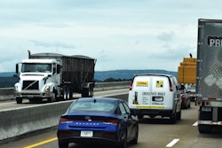 Traffic backed up on bridge
