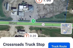 $1/gal. showing at the Crossroads Truck Stop, Colman, S.D.