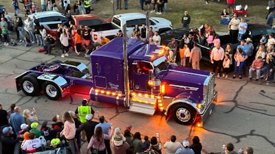 Dylan McCrabb's 2024 Peterbilt 389X in Pride & Class Parade