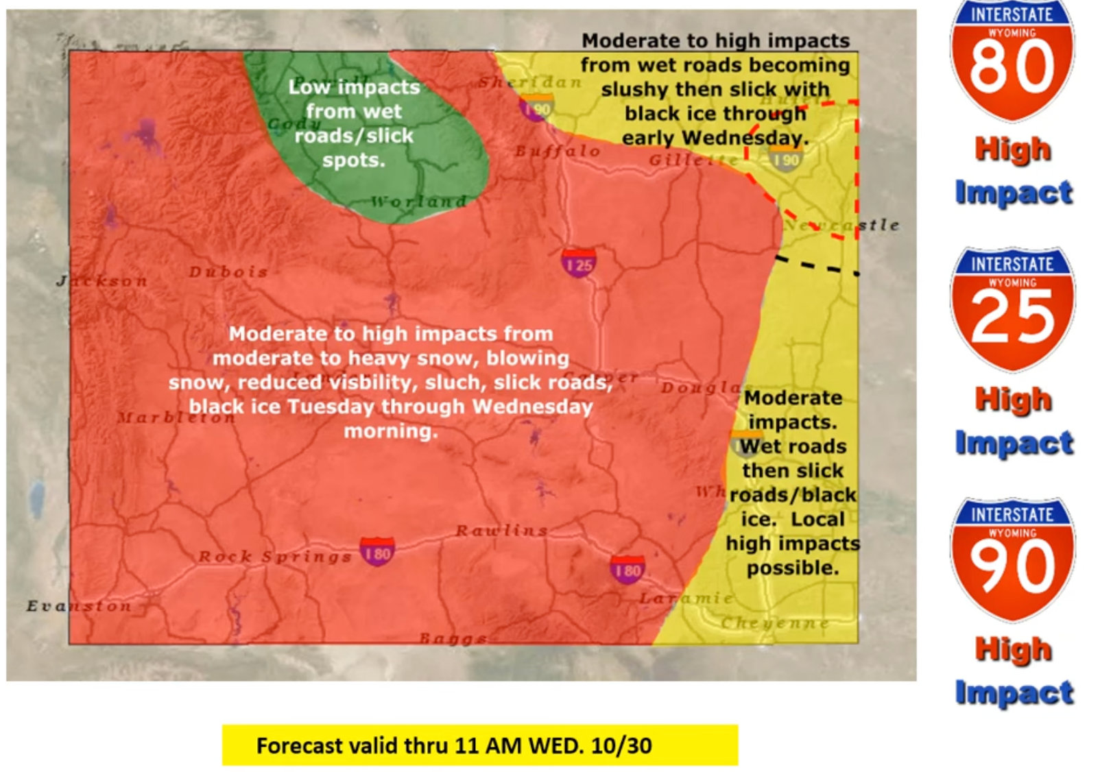 wydot road impact forecast i-80