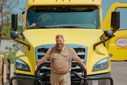 Wes Harman and his 2024 Freightliner Cascadia, 'The Bee'
