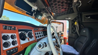 Interior of Dane Wisniewski's 2007 Kenworth W900L