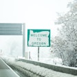Oregon welcome sign