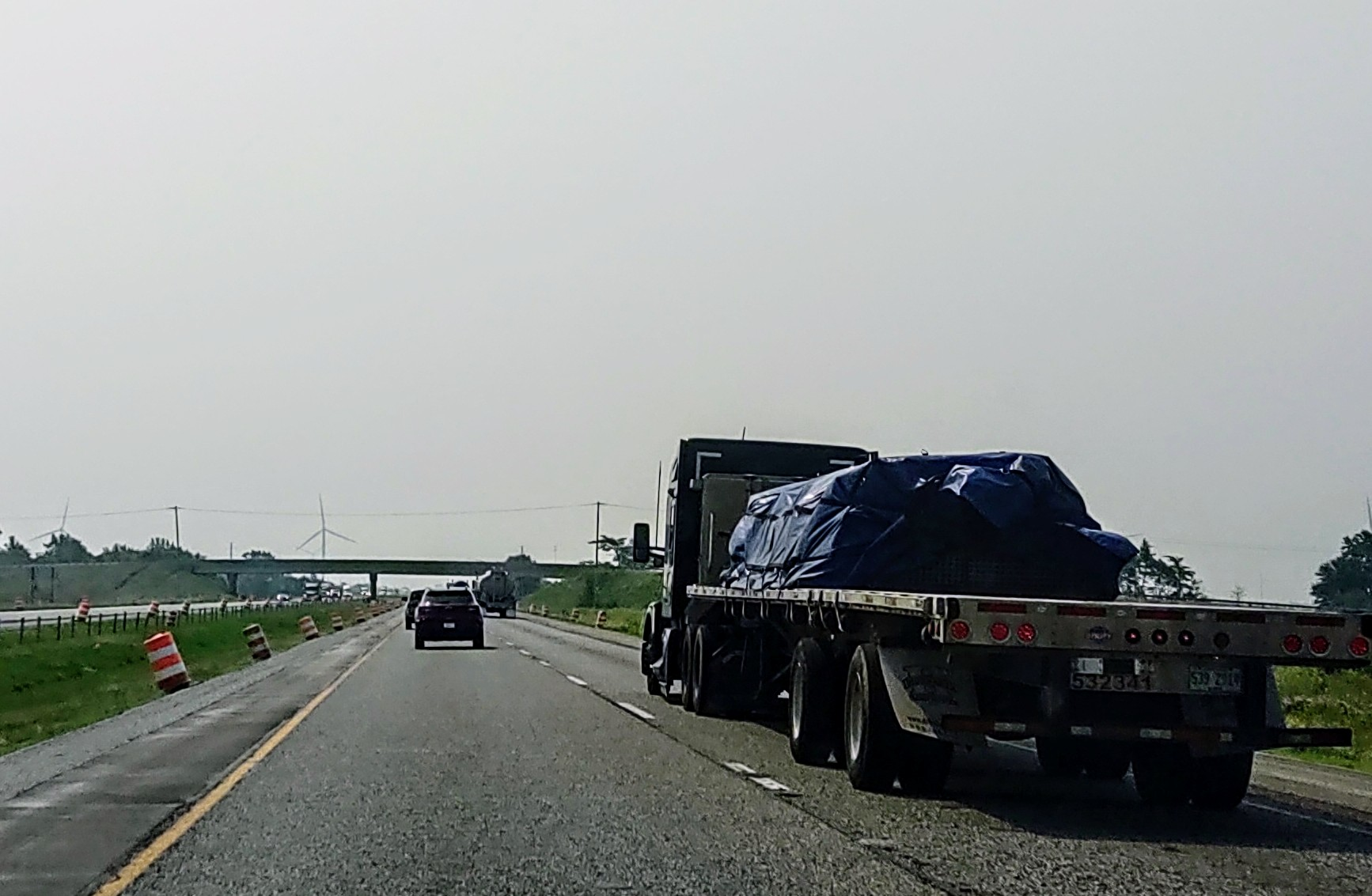 Flatbed On Highway