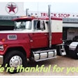 Bruce Roche's LTL 9000 with thanksgiving message from Overdrive