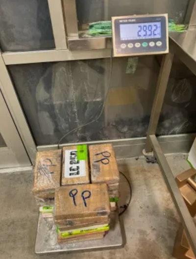 Cocaine found in broccoli load