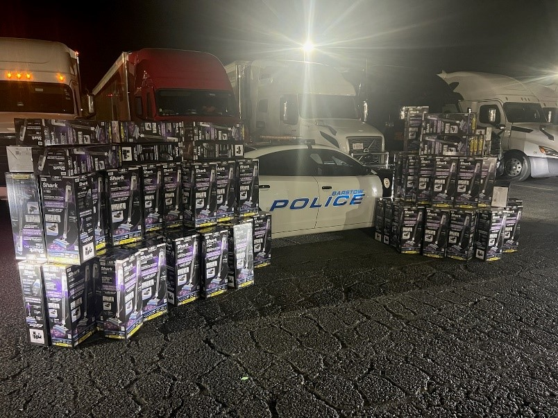 Barstow PD cargo theft bust