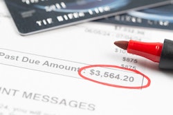 past-due payment credit cards