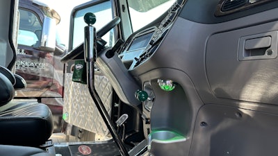 Interior of Lynn DeNeve's 2024 Peterbilt 389