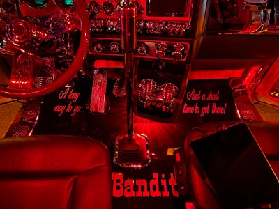 Interior of John McCormick's 2021 Kenworth W900L