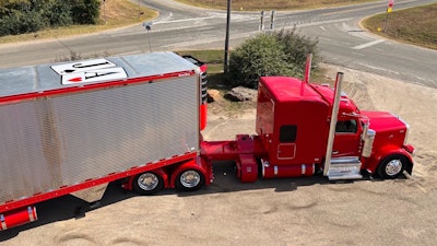 Blackjack Jack and Ace logo on top of the reefer trailer